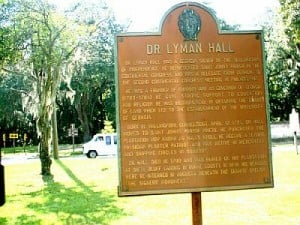 Dr Lyman Hall Historical Marker