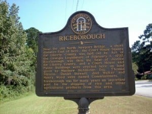 Riceborough Historical Marker Photo © and submission by Jon Collins.