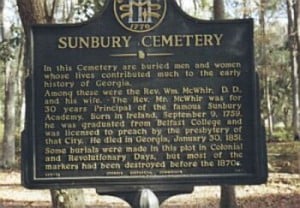 Sunbury Cemetery Marker