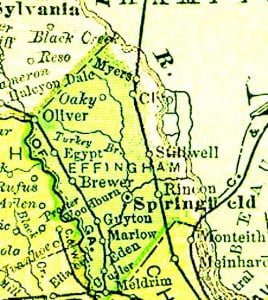 1895 Atlas of Effingham County