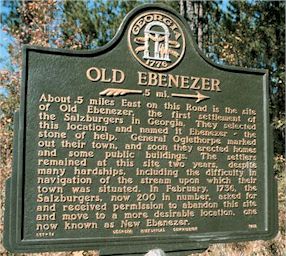 Old Ebenezer Historical Marker